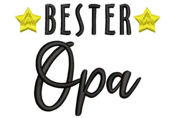 Bester Opa Embroidery Lettering: 3 Sizes Review