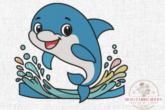 Cute Dolphin Embroidery Design Review for Boutique Apparel