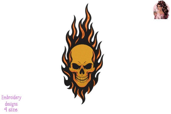 Fireborn Skull Embroidery: A Designer's Review for Brands