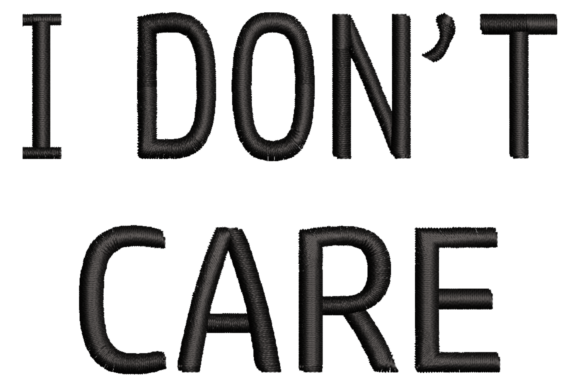 I Don't Care Embroidery Design: A Bold Holiday Review