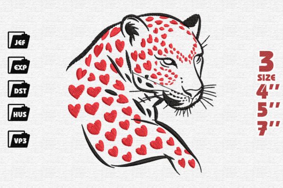 Leopard Heart Embroidery: A Bold Valentine's Review