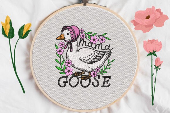 Mama Goose Embroidery: A Vintage Easter Hit