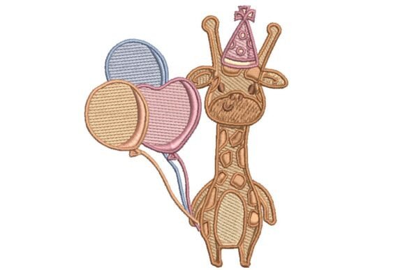Party Giraffe Embroidery: A Craft Fair Best-Seller Review