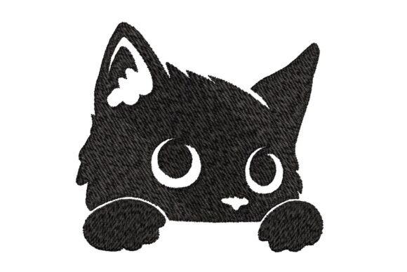 Peeking Black Cat Embroidery: A Designer's Review