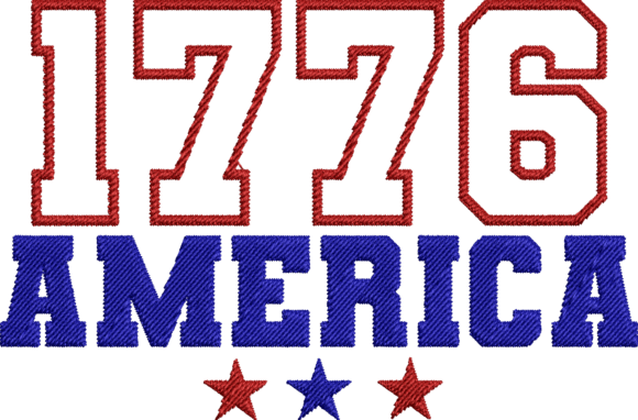 Review: American 1776 Embroidery Design for July 4th