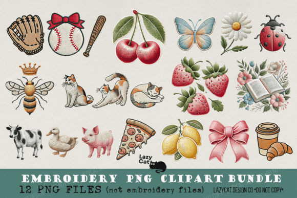 Review: Embroidery PNG Clipart Bundle for Boutique Apparel