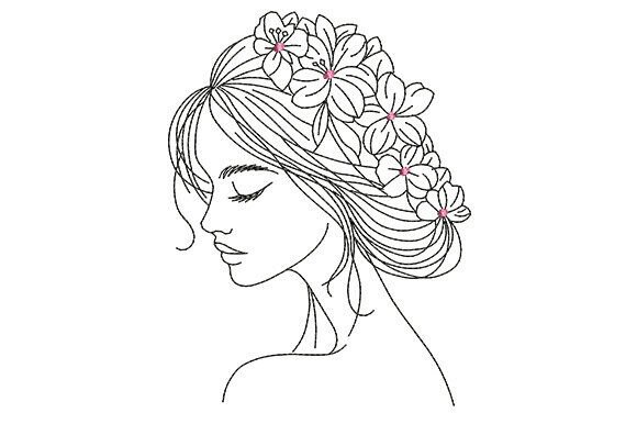 Review: Floral Woman Line Art for Boutique Sweatshirts