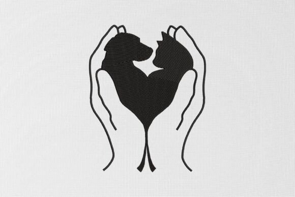 Review: Hands Holding Dog and Cat Embroidery for Boutique Sweatshirts