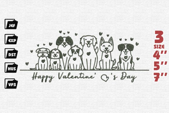 Review: Loveable Dogs Embroidery for Valentine Sales