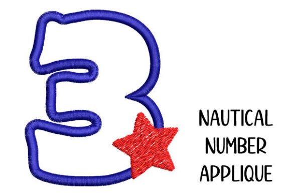 Review: Number 3 AppliquΓ© with Star for Holiday Shops