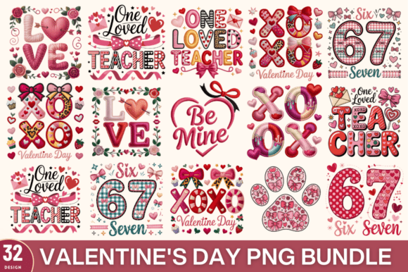 Review: Valentine's Day Embroidery PNG Bundle for Craft Fairs