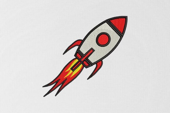 Rocket Embroidery Design Review for Business Merch