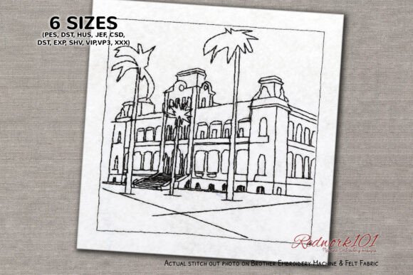 Royal Iolani Palace Embroidery Design Review