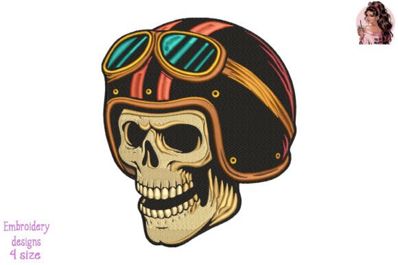 Vintage Biker Skull Embroidery: A Designer's Review